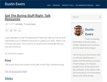 Tablet Screenshot of dustinewers.com
